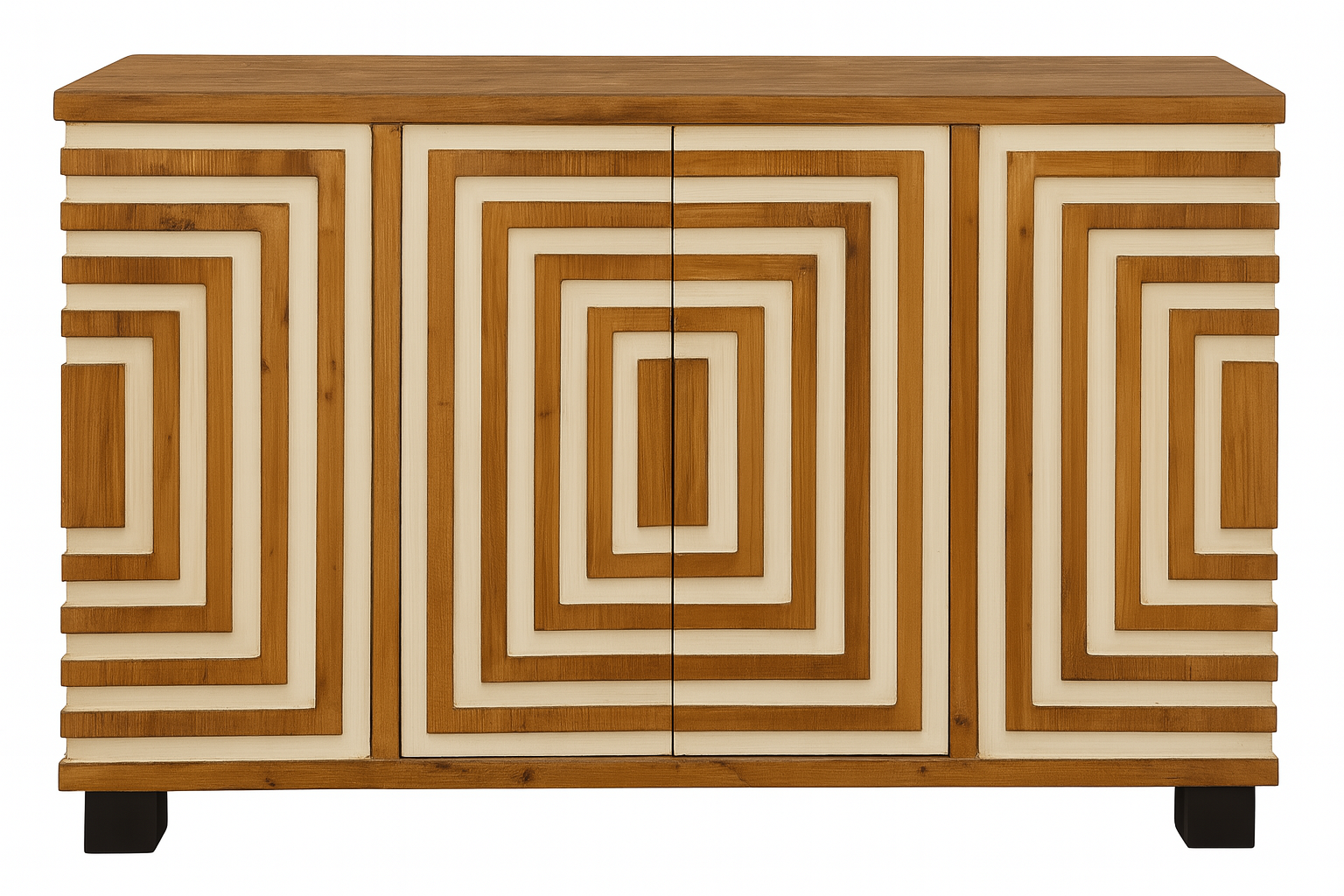 Wooden Archaize Sideboard