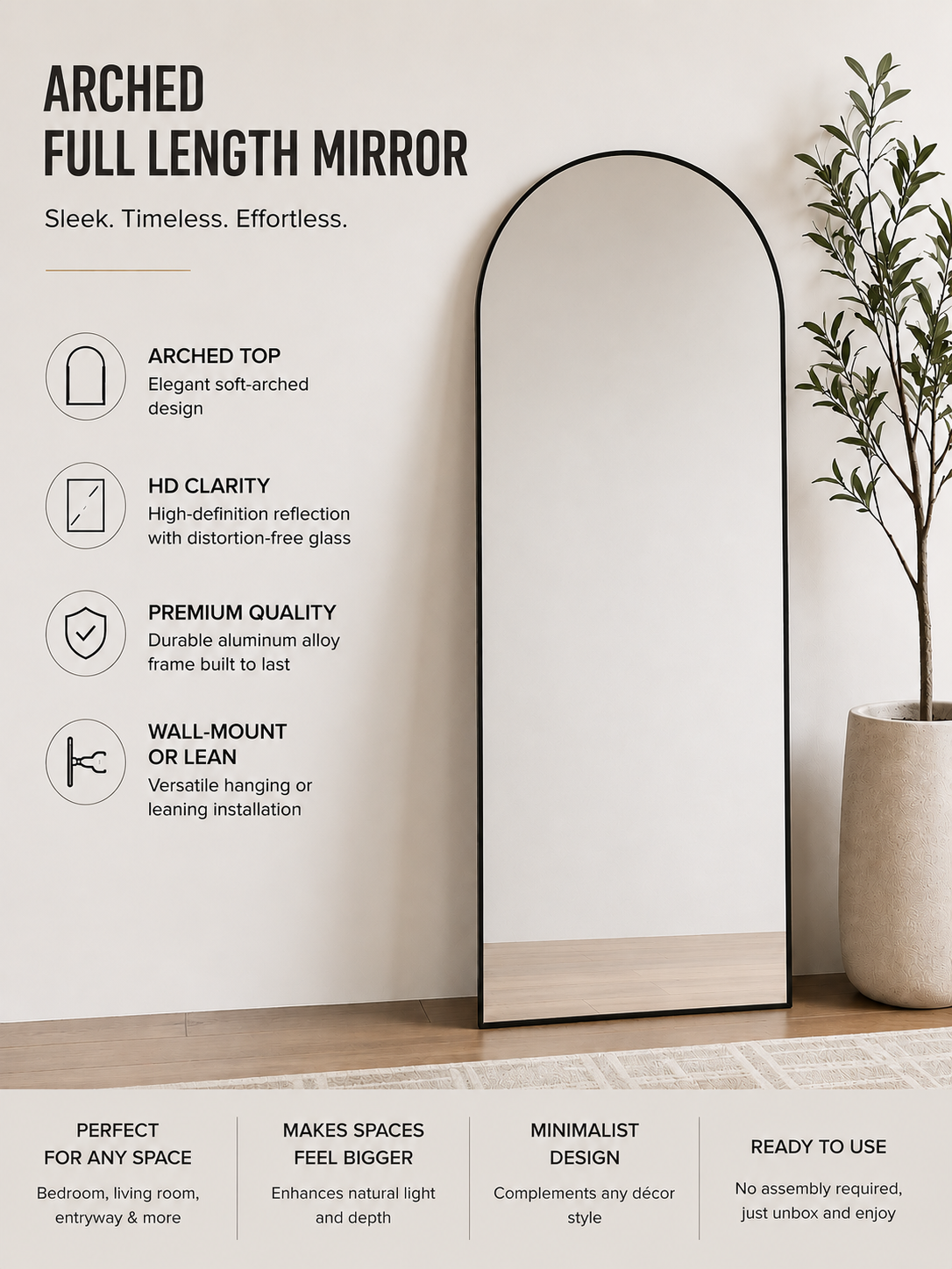 Arched Full Length Mirror
