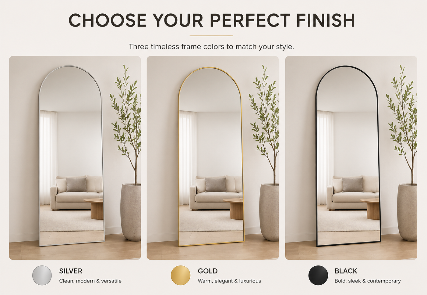 Arched Full Length Mirror
