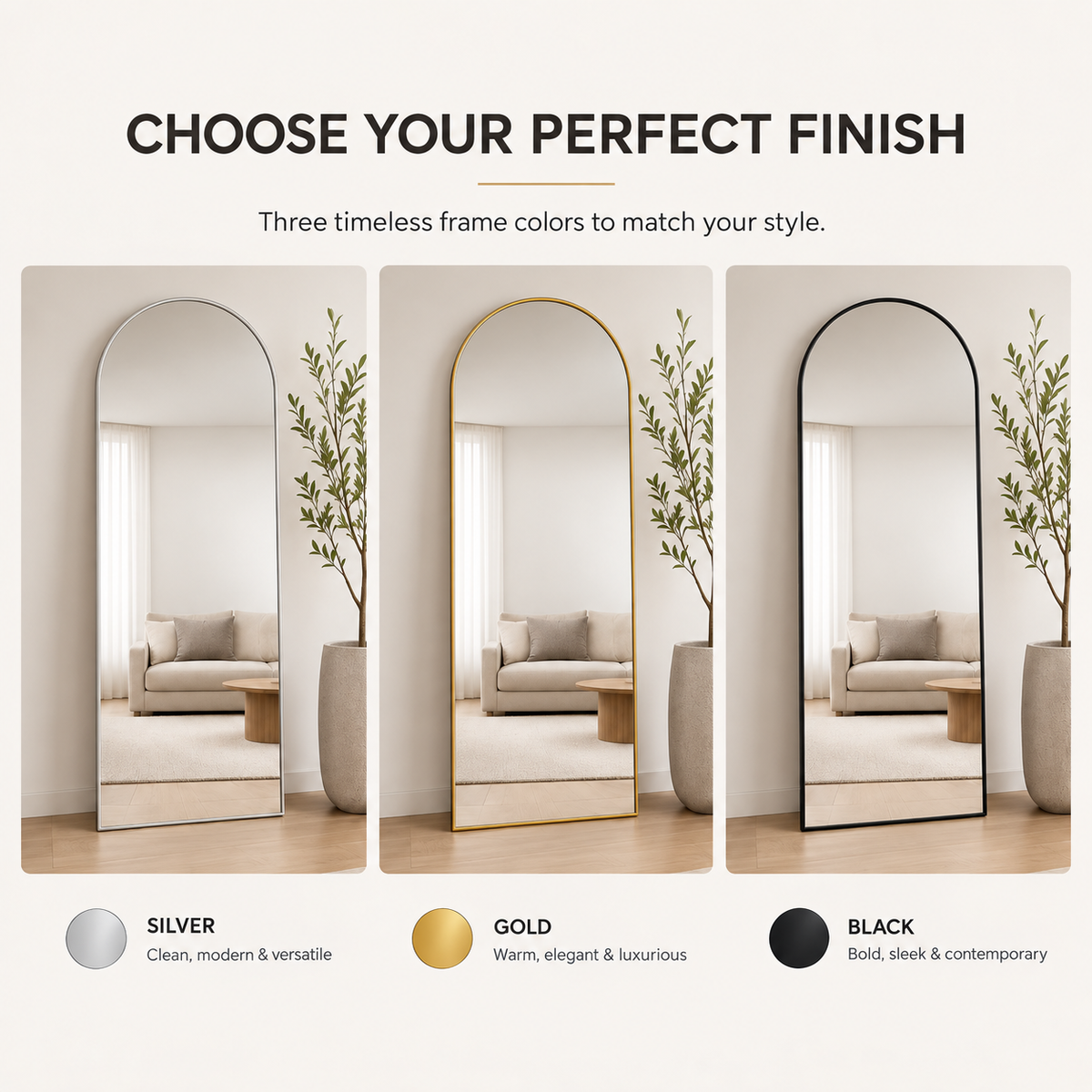 Arched Full Length Mirror