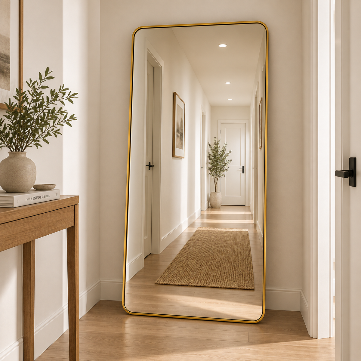 Golden Full Length Floor mirror