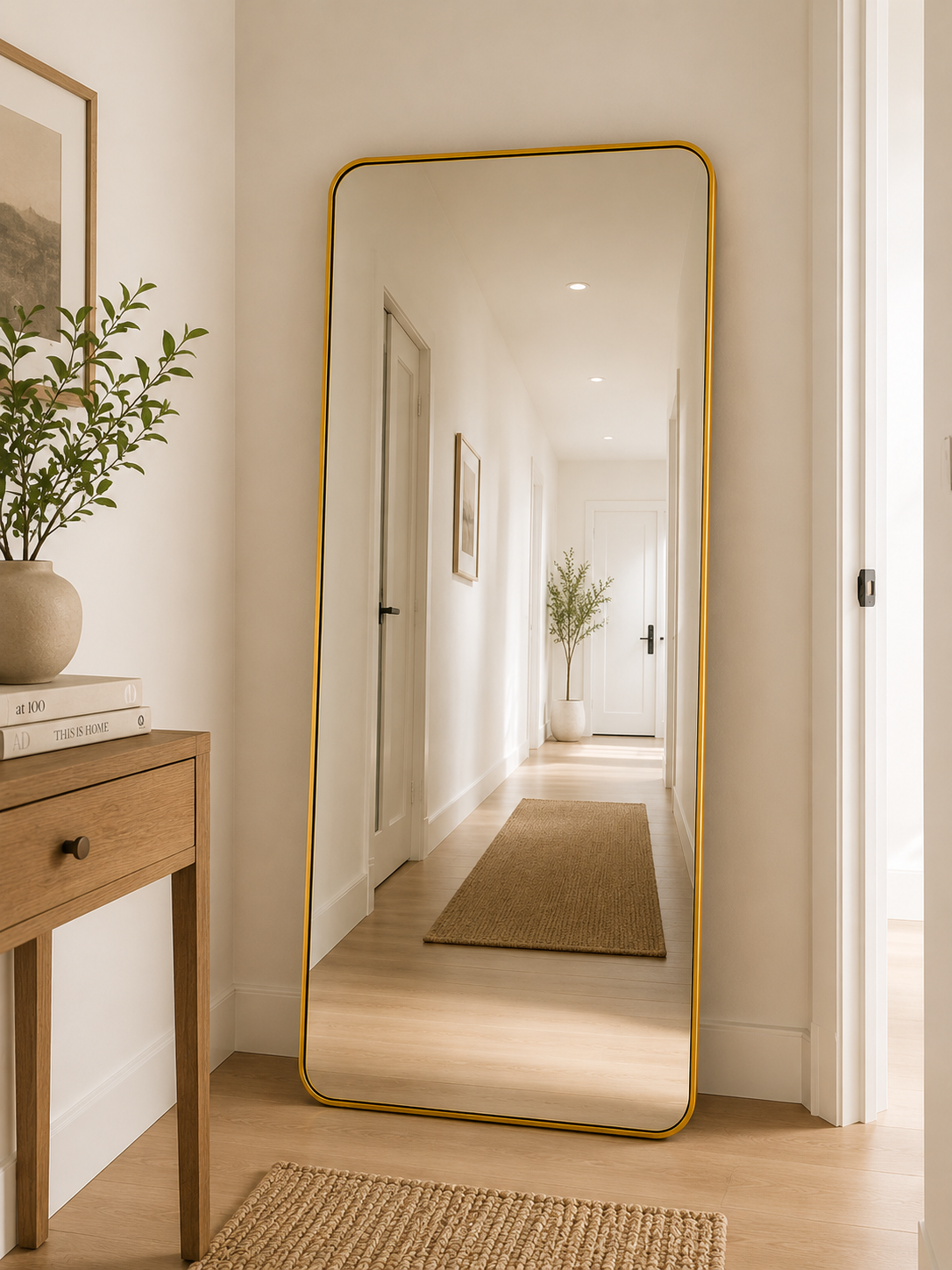 Golden Full Length Floor mirror