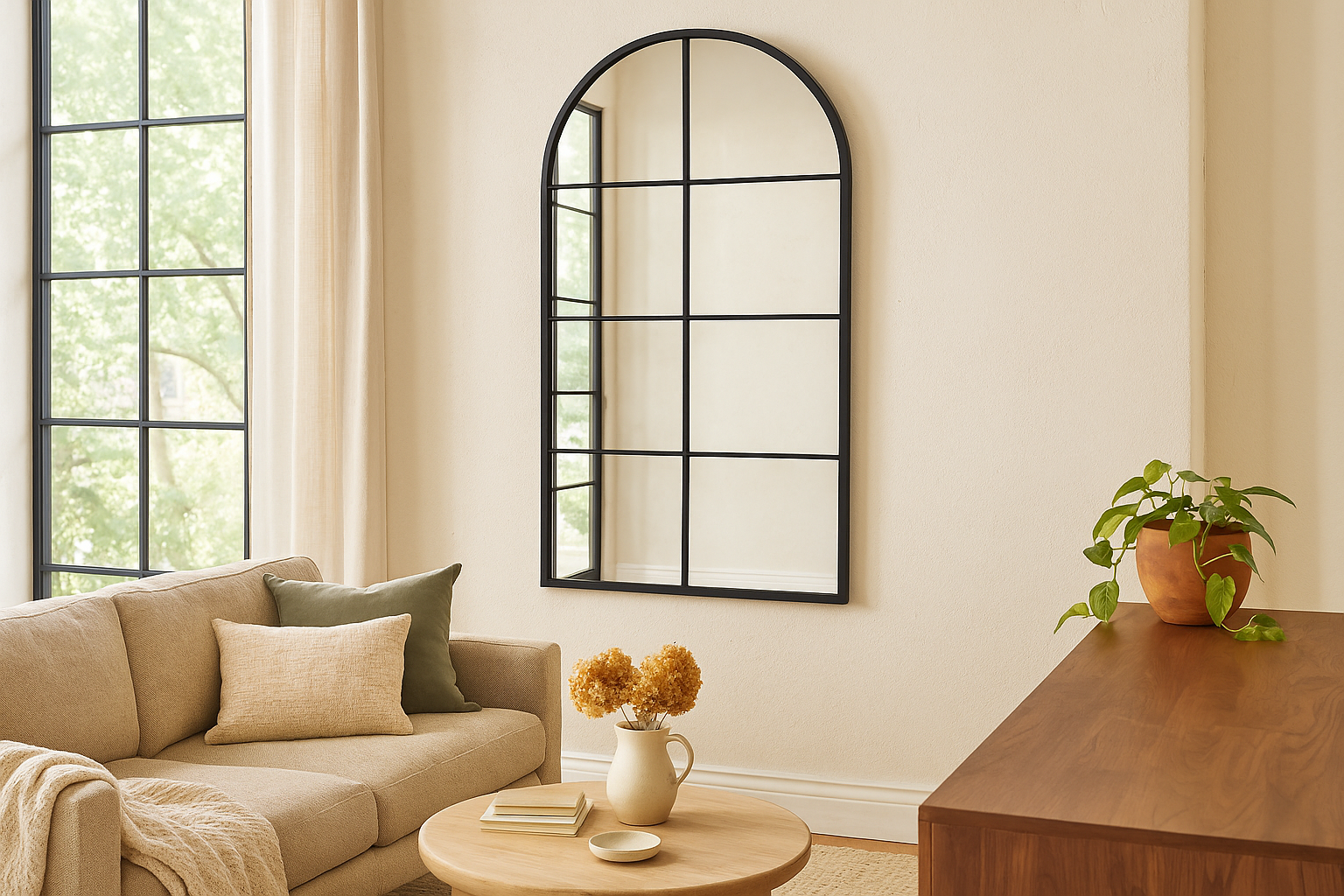 Arch Top Window Mirror