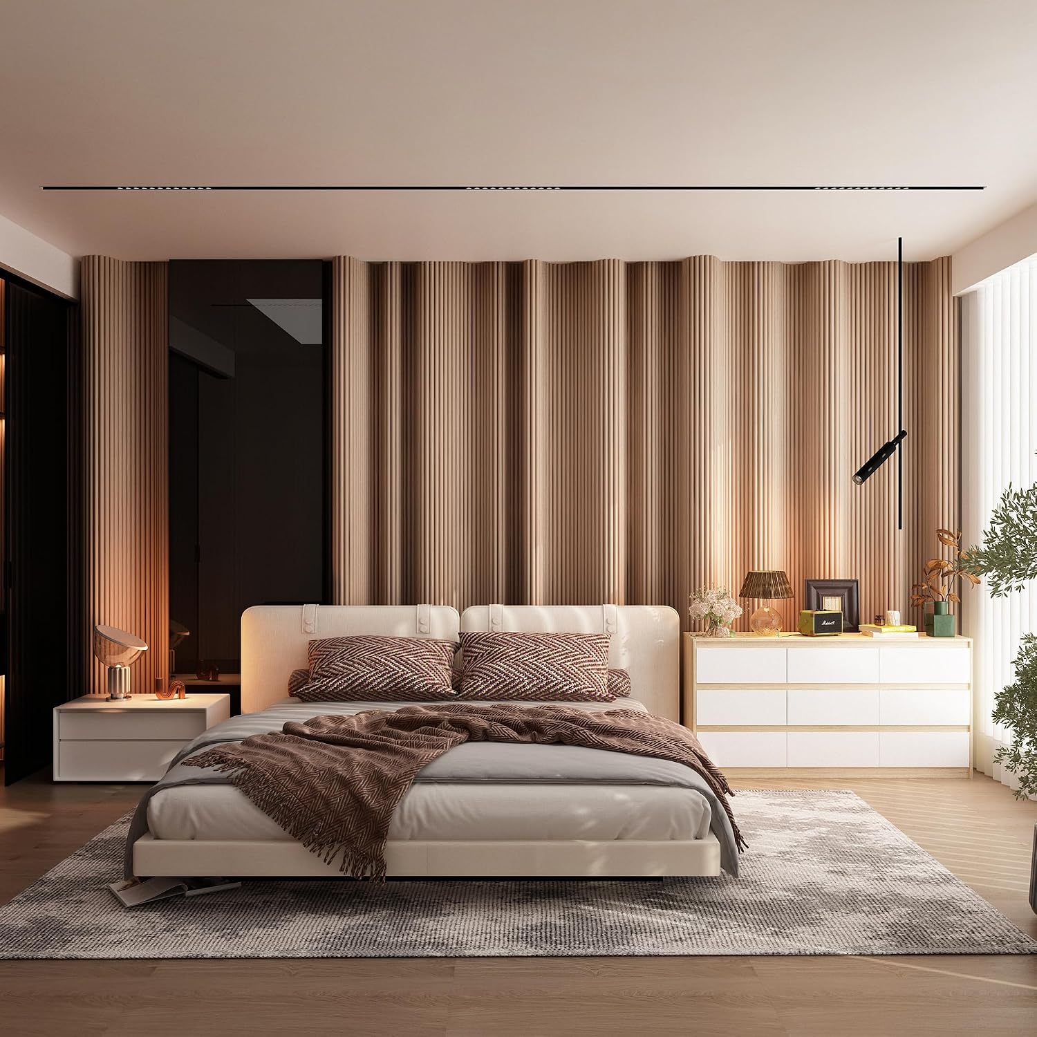 FUFU&GAGA 9 Drawer Dresser for Bedroom with Deep Drawers