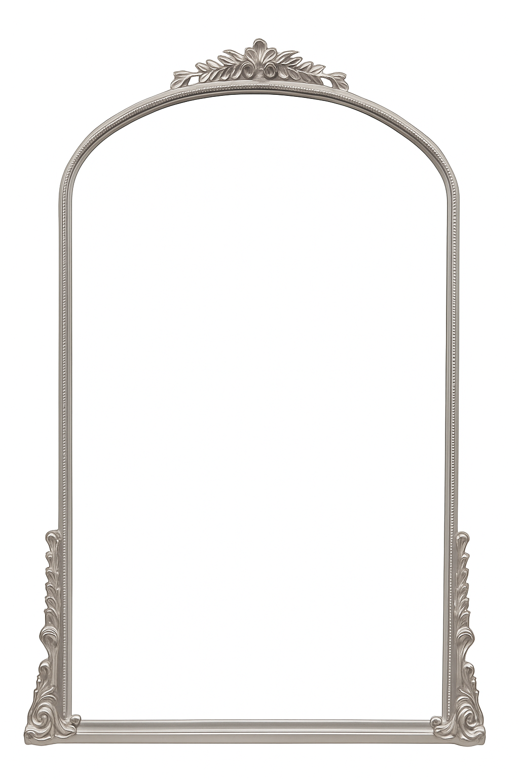 French Vintage Style Arch Floor Mirror