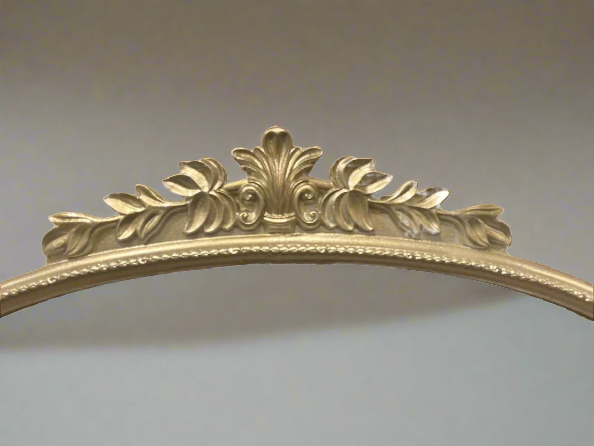 French Vintage Style Arch Floor Mirror